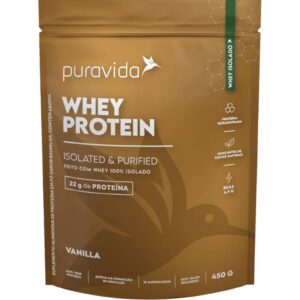Embalagem do Whey Protein de Baunilha.