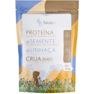 Embalagem da Proteína De Semente De Linhaça Crua.